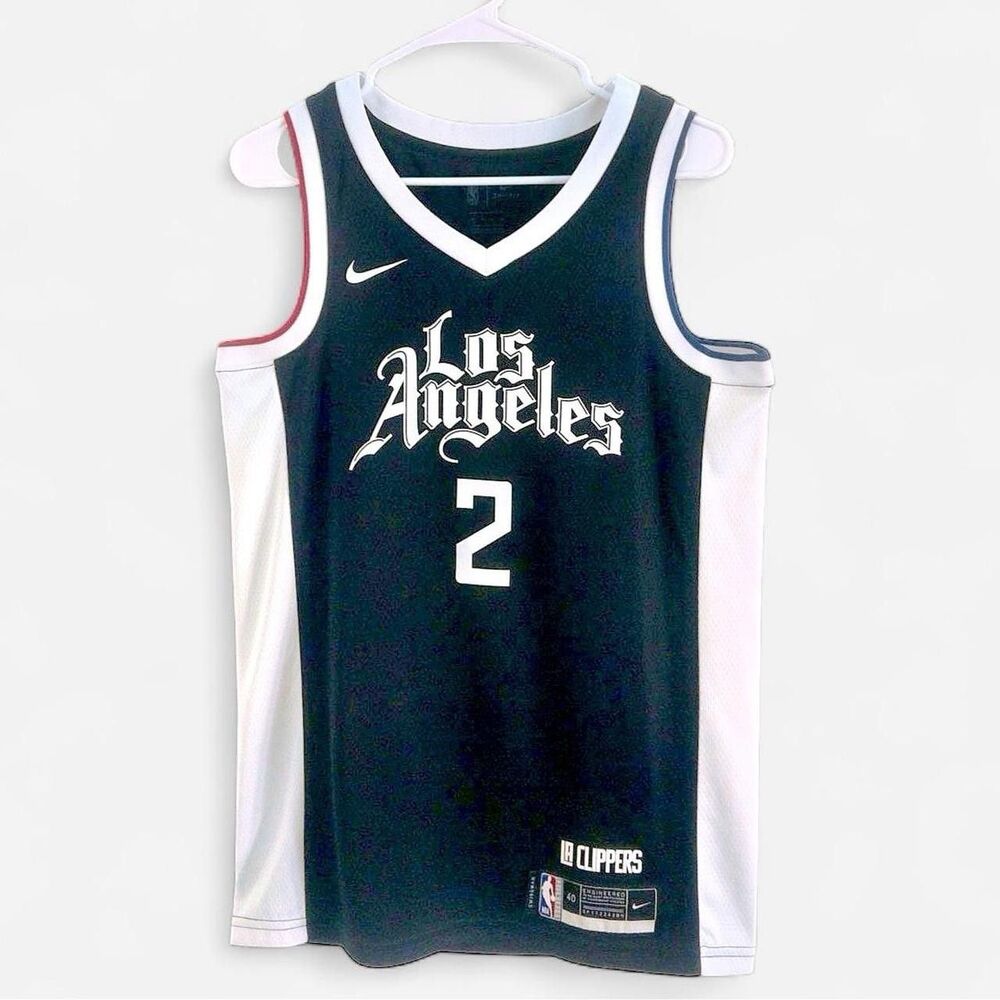 Nike Kawhi Leonard #2 LA Clippers City Edition Jersey Men’s 40 Medium NBA Black